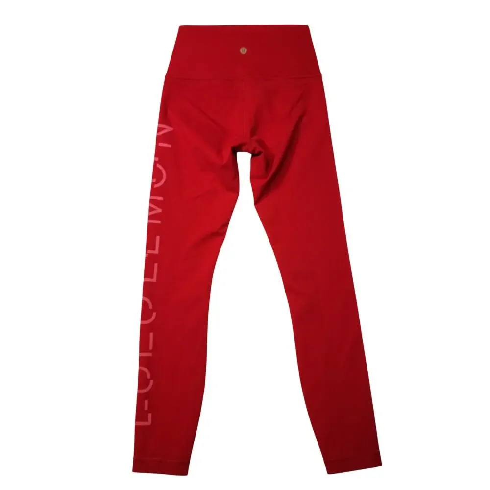 Lululemon Red Lunar New Year Wunder Under Leggings Size 4 - Picture 3 of 7